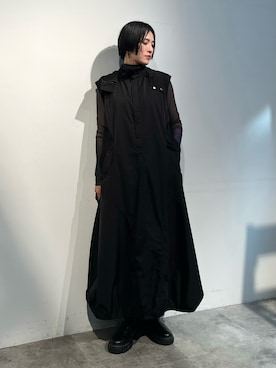 「UN3D.（アンスリード）のUN3D.SOLE SIDEGORE BOOTS / アンスリードソールサイドゴアブーツ（ブーツ）」を使った、IKUEさん（レディース・168cm）の夏コーディネート