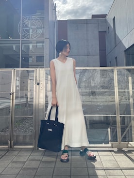 「UN3D.（アンスリード）のアイテム（バッグ）」を使った、IKUEさん（レディース・168cm）の春コーディネート