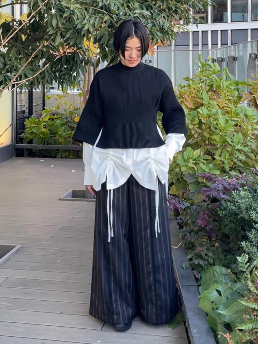 RANDOM STRIPE HALF KNIT / ランダムストライプハーフニットを RANDOM STRIPE HALF KNIT / ランダムストライプハーフニットを