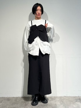 「高身長女子」｜IKUEさん（レディース・168cm）の冬コーディネート