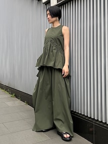 ROUND GATHER TOP【セットアップ着用可能】｜アンスリード（UN3D