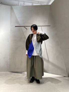 「UN3D.（アンスリード）のアイテム（ブルゾン）」を使った、IKUEさん（レディース・168cm）の冬コーディネート