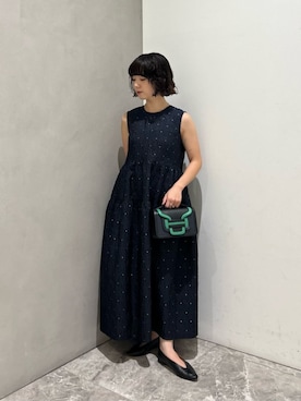 「united arrows」｜「アイテム（ワンピース/ドレス）」を使った、中村（nakamura）さん（レディース・153cm）の夏コーディネート