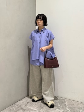 「ASTRAET（アストラット）のアイテム（スウェットパンツ）」を使った、中村（nakamura）さん（レディース・153cm）の秋コーディネート