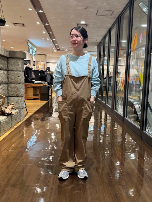 セール】製品染めジップデザインサロペット（サロペット