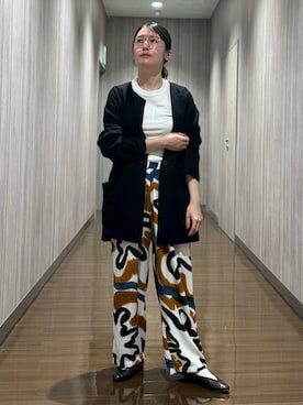 「アイテム（ノーカラーコート）」を使った、konishirikaさん（レディース・156cm）の秋コーディネート