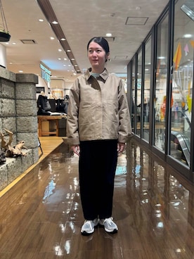 「アイテム（カバーオール）」を使った、konishirikaさん（レディース・156cm）の冬コーディネート