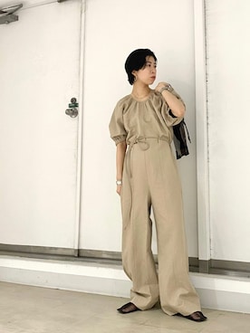 「KBF+」｜「アイテム（オールインワン・サロペット）」を使った、iriさん（レディース・156cm）の夏コーディネート