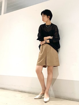 「KBF+」｜「アイテム（パンツ）」を使った、iriさん（レディース・156cm）の春コーディネート
