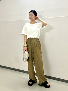 とき様C4423 ラコステシャツコーデ