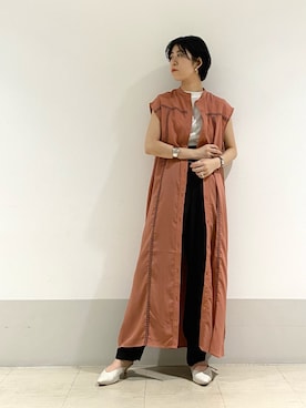 「KBF+」｜「アイテム（ワンピース/ドレス）」を使った、iriさん（レディース・156cm）の夏コーディネート