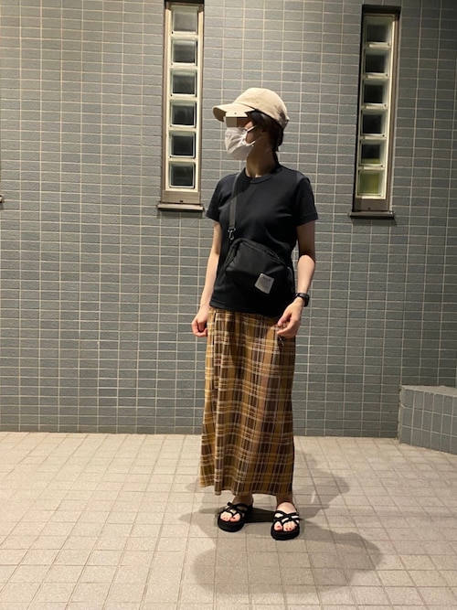 kolor 定価約15万円 異素材ミックス チェック柄コンビミディスカート 1