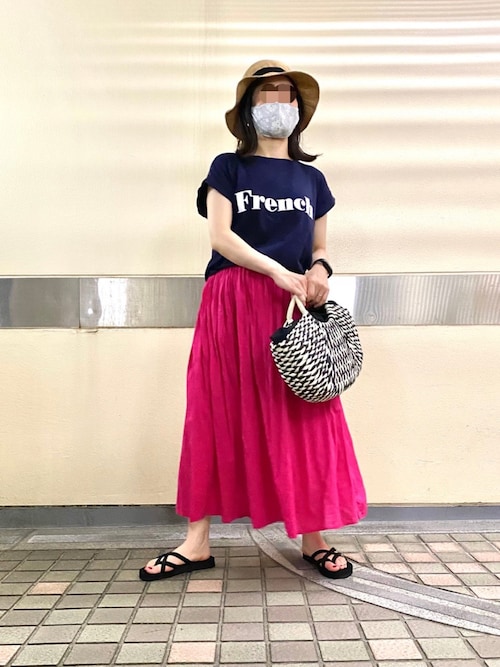 ポローラ　コットンボイルボリュームアシンメトリースカート コットンボイルボリュームアシンメトリースカート – poláura OFFICIAL