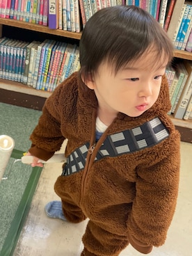 「チューバッカ」｜そららさん（キッズ・80cm）の冬コーディネート