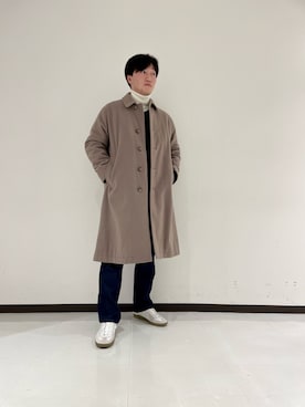 原田直人さん（メンズ・173cm）の冬コーディネート