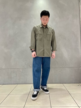「URBAN RESEARCH（アーバンリサーチ）のアイテム（アクセサリー）」を使った、原田直人さん（メンズ・173cm）の春コーディネート