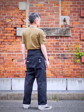 「アイテム（オールインワン・サロペット）」を使った、Kazufumiさん（メンズ・170cm）の夏コーディネート