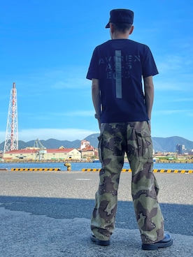 「AVIREX（アヴィレックス）のアイテム」を使った、Kazufumiさん（メンズ・170cm）の夏コーディネート