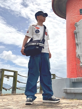 「アイテム（その他小物）」を使った、Kazufumiさん（メンズ・170cm）の夏コーディネート