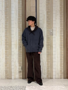 「アイテム（バンダナ/スカーフ）」を使った、taikiさん（メンズ・175cm）の冬コーディネート