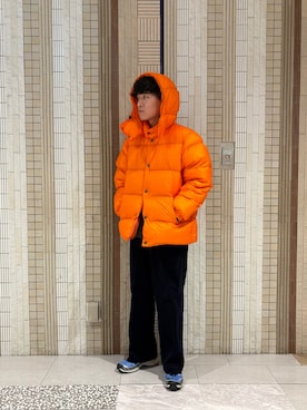 「アイテム（ダウンジャケット/コート）」を使った、moo__se02さん（メンズ・175cm）の秋コーディネート