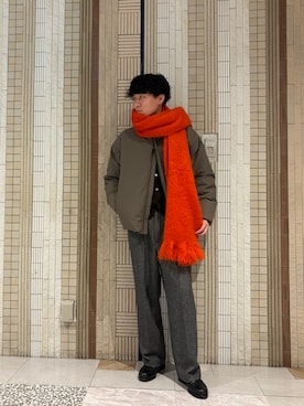 「アイテム（ダウンジャケット/コート）」を使った、moo__se02さん（メンズ・175cm）の秋コーディネート