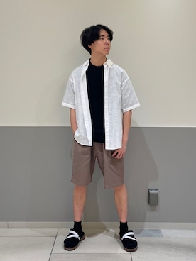 「SHIPS any（シップス エニィ）のアイテム（アクセサリー）」を使った、黒木さん（メンズ・174cm）の夏コーディネート