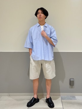 「アイテム（その他パンツ）」を使った、黒木さん（メンズ・174cm）の夏コーディネート