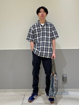 「アイテム（ブレスレット、ホワイト系）」を使った、黒木さん（メンズ・174cm）の夏コーディネート