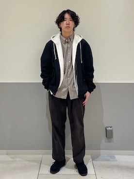 「SHIPS」｜黒木さん（メンズ・174cm）の秋コーディネート