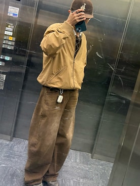 「アイテム（MA-1）」を使った、匿名君さん（メンズ・179cm）の春コーディネート