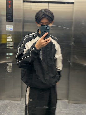 「アイテム（ナイロンジャケット）」を使った、匿名君さん（メンズ・179cm・20代）の冬コーディネート