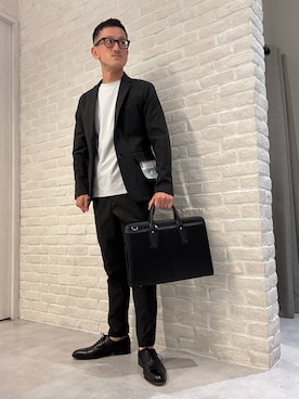 「アイテム（セットアップ）」を使った、nobgさん（メンズ・171cm）の夏コーディネート