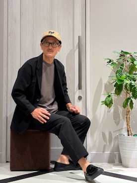 「アイテム（セットアップ）」を使った、nobgさん（メンズ・171cm）の夏コーディネート