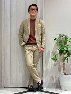 「アイテム（セットアップ）」を使った、nobgさん（メンズ・171cm）の夏コーディネート