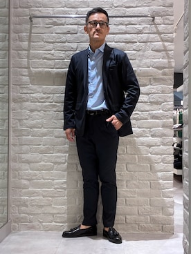 「アイテム（セットアップ）」を使った、nobgさん（メンズ・171cm）の秋コーディネート