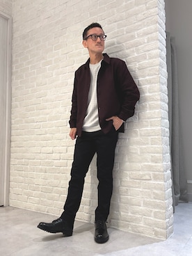 「アイテム（チノパンツ）」を使った、nobgさん（メンズ・171cm）の秋コーディネート