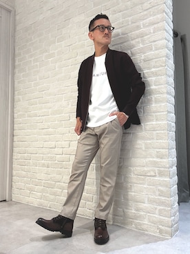 「アイテム（ブルゾン）」を使った、nobgさん（メンズ・171cm）の秋コーディネート