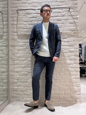「アイテム（セットアップ）」を使った、nobgさん（メンズ・171cm）の秋コーディネート