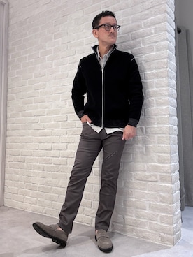 「アイテム（チノパンツ）」を使った、nobgさん（メンズ・171cm）の秋コーディネート