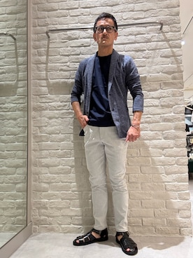 「アイテム（ブルゾン）」を使った、nobgさん（メンズ・171cm）の夏コーディネート
