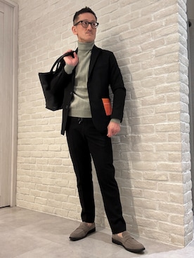 「アイテム（セットアップ）」を使った、nobgさん（メンズ・171cm）の冬コーディネート