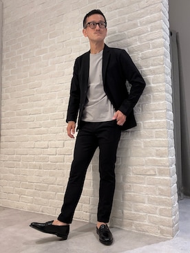 「アイテム（セットアップ）」を使った、nobgさん（メンズ・171cm）の秋コーディネート