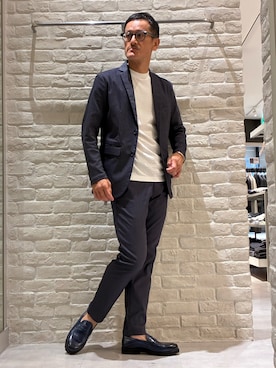 「アイテム（セットアップ）」を使った、nobgさん（メンズ・171cm）の夏コーディネート