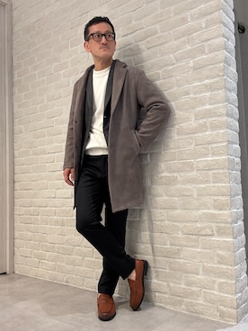 「ABAHOUSE GRAY（アバハウスグレイ）のアイテム」を使った、nobgさん（メンズ・171cm）の冬コーディネート