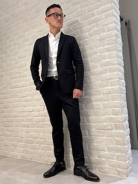 「アイテム（セットアップ）」を使った、nobgさん（メンズ・171cm）の秋コーディネート