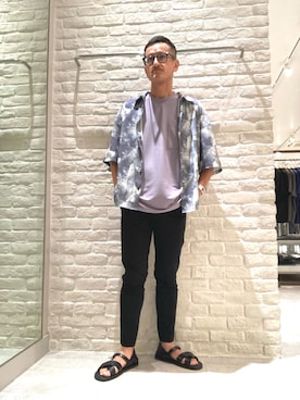 「柄シャツ」｜nobgさん（メンズ・171cm）の秋コーディネート