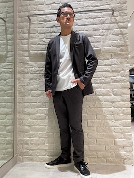 「アイテム（セットアップ）」を使った、nobgさん（メンズ・171cm）の秋コーディネート