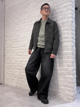 「アイテム（ブルゾン）」を使った、nobgさん（メンズ・171cm）の秋コーディネート