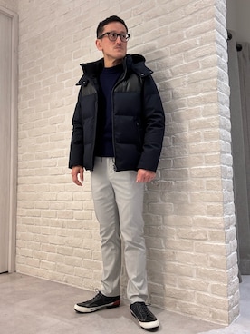 「ABAHOUSE GRAY（アバハウスグレイ）のアイテム」を使った、nobgさん（メンズ・171cm）の冬コーディネート